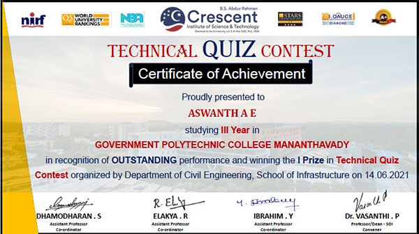 TECHNICAL QUIZ CONTEST