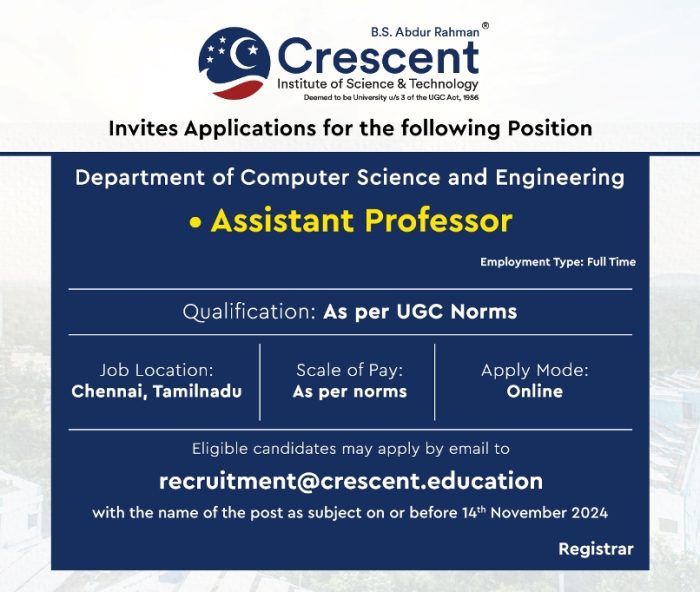 CSE Faculty Recruitment